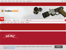 Tablet Screenshot of index.indavideo.hu